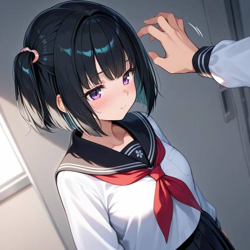 Illustration of Amemori sayo, nijisanji in the style of Nakabayashi zun