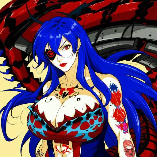 Illustration of Adiane, tengen toppa gurren lagann in the style of Maruma (maruma gic)