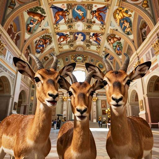 Antelope Selfie at Sistine Chapel