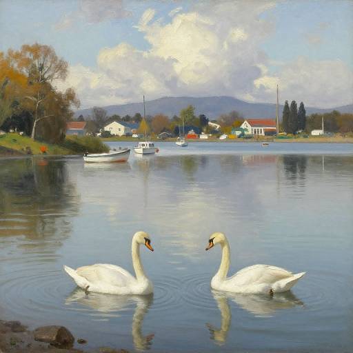 Christchurch Harbour Swans and Boats