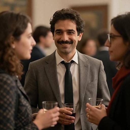 Social Gathering Portrait with Smiles