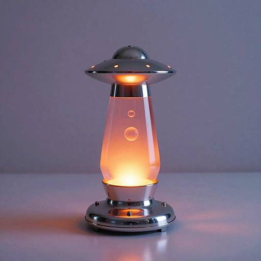 Retro UFO Lava Lamp Design