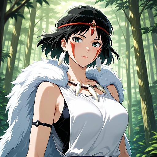 Ghibli Inspired Anime Character Portrait