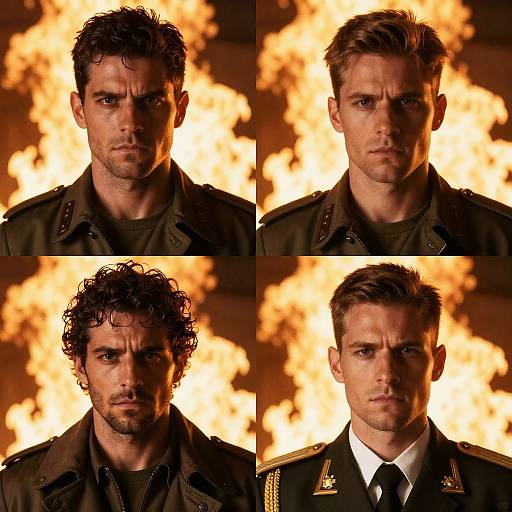 Fiery Portraits of Intense Men