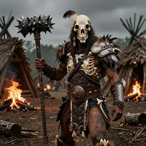 Ghog Warrior in Tribal Bone Armor