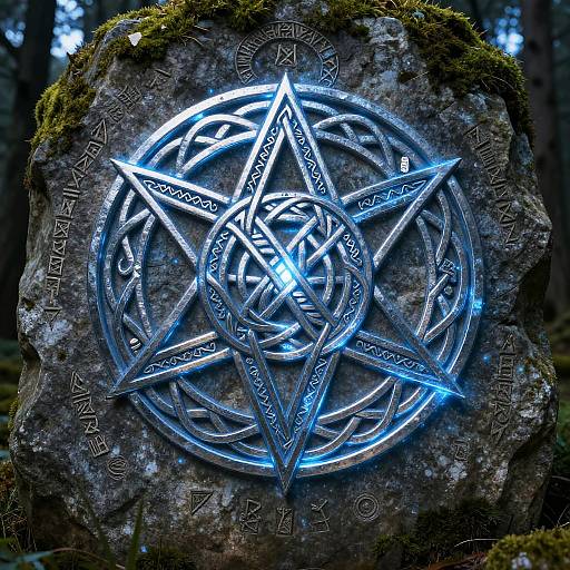 Mystic Triqueta with Celtic Knotwork