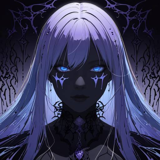 Gothic Beauty Anime Portrait Art