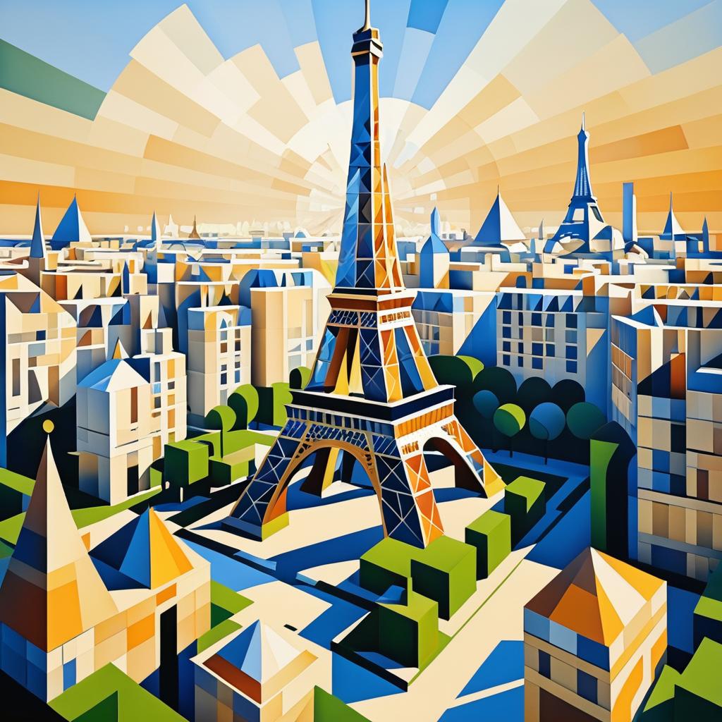 Cubist Interpretations of the Eiffel Tower