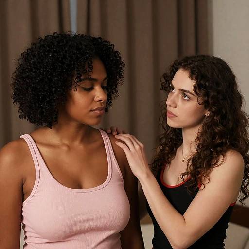 Intimate Moment Between Two Women