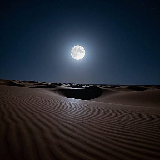 Luminous Sahara Night Sky