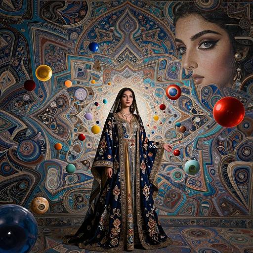 Hyperrealistic Persian Art Portrait