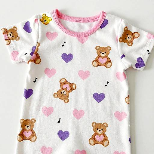 Colorful Baby Onesie with Cute Bears