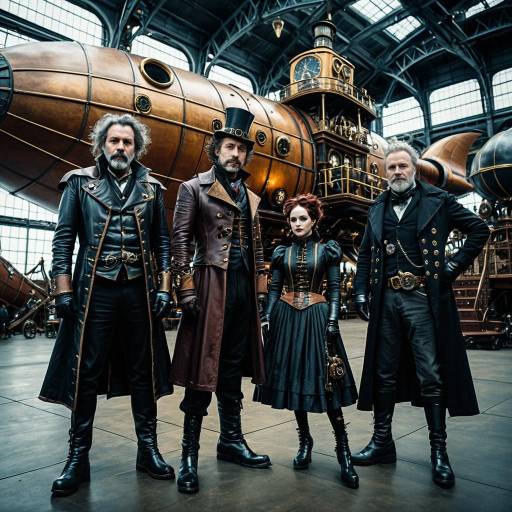Steampunk Airship Port Creatures and Characters