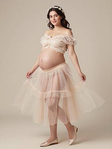 Ethereal Fairy Maternity Fashion Portrait