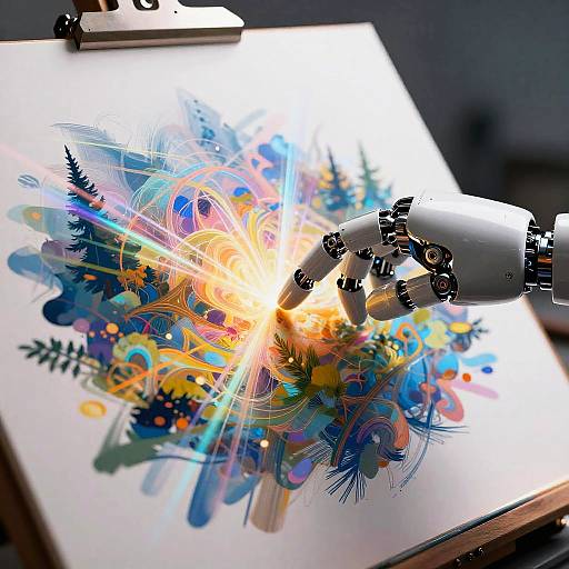 Futuristic AI Artistic Image Morphing