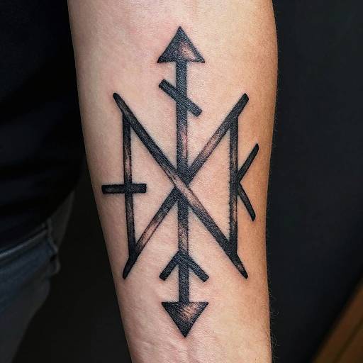 Elder Futhark Norse Rune Tattoo