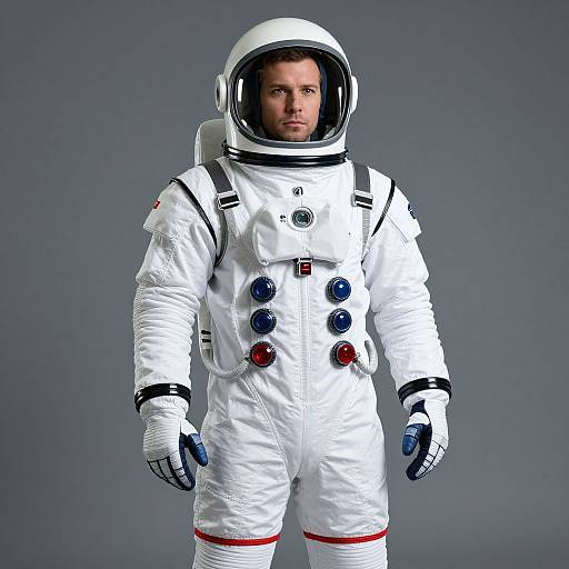 Man in Rocketeer Space Suit