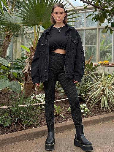 Grunge Fashion in Tropical Garden