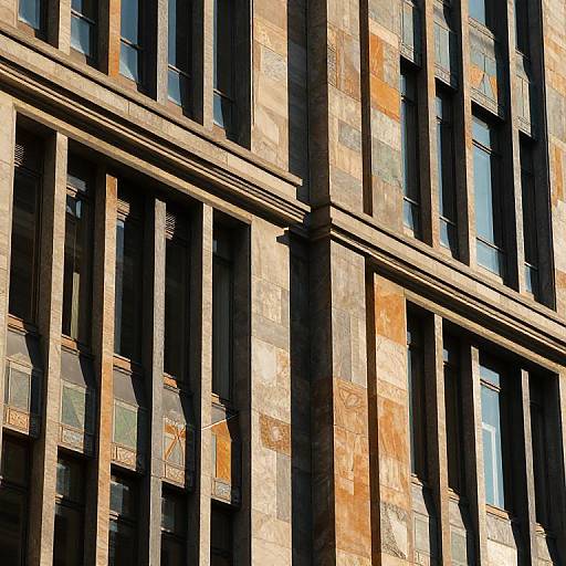 Architectural Close-Up with Geometric Details