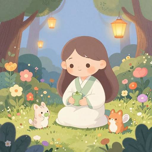 Gentle Healer Margrot in Fantasy Forest