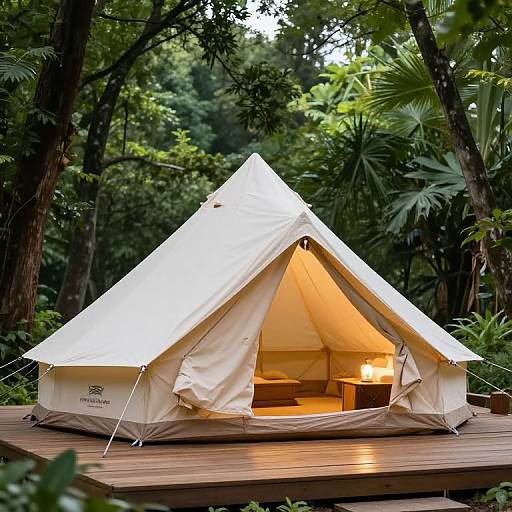 Serene Glamping Tent in Nature
