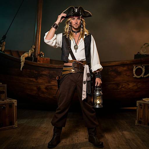 Pirate Shipwreck Party Solo Portrait