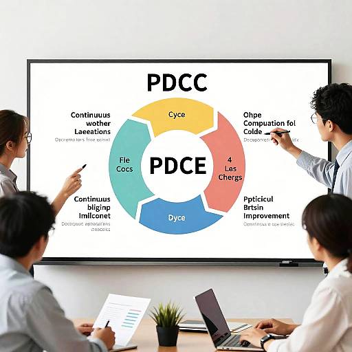 Team Collaborating on PDCA Cycle