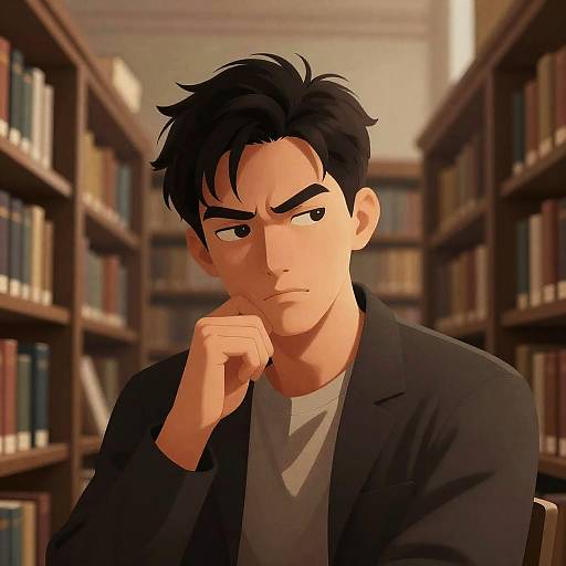 Ancient Librarian in Grand Library