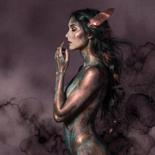 Ethereal Sylvan Emissary Macro Portrait