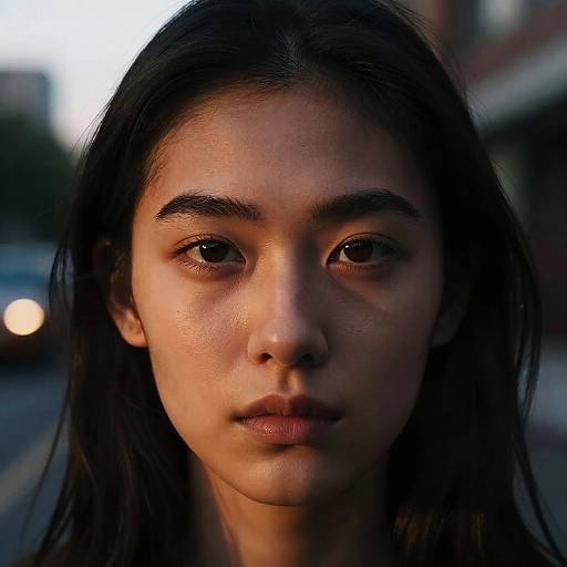 Dramatic Hunter Eyes Urban Portrait