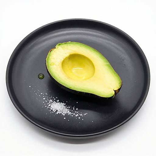 Minimalist Avocado Slice Plating