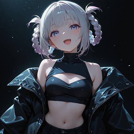 Nanakusa Nazuna Two-Tone Anime Screencap Portrait