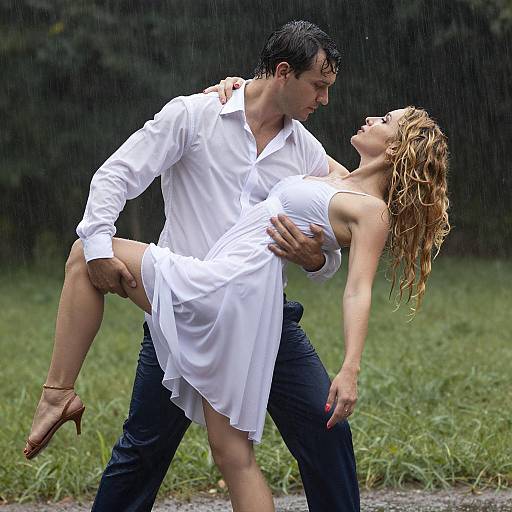 Romantic Dance in the Rain