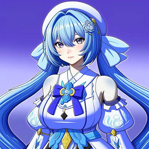 Illustration of Griseo, honkai (series) in the style of Mikeran (mikelan)