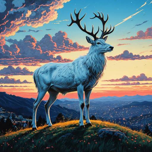 Mystical Stag at Twilight Hillcrest Mystical Stag at Twilight Hillcrest