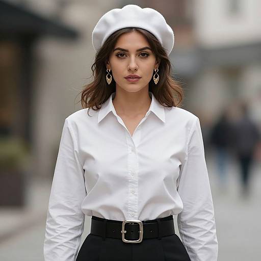 Realistic Portrait of Casual Woman