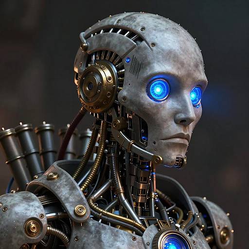 Warforged Steampunk Automaton Portrait