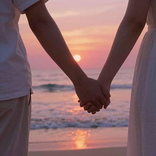 Romantic Sunset Beach Couple