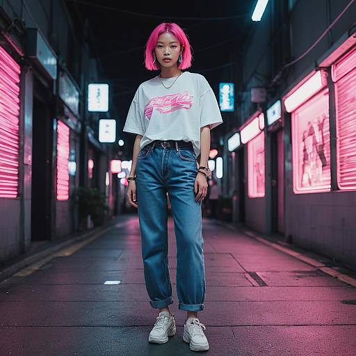 Urban Y2K Street Style with Neon Vibrance