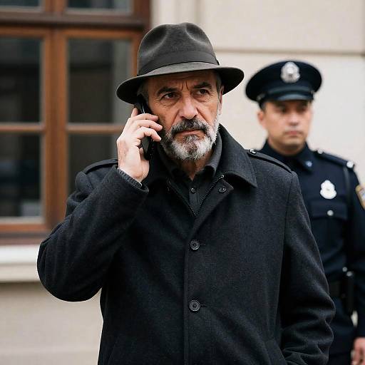 Intense Conversation in Warm Tones