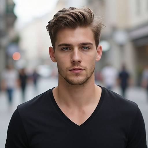 Handsome Young Man Urban Portrait