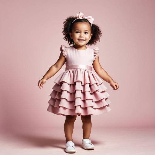 High Fashion Toddler in Pink Dress