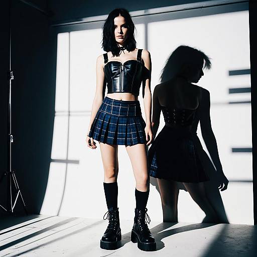 Alt Fashion Micro Skirt Portrait