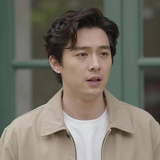 Focused Portrait of a Thoughtful Man