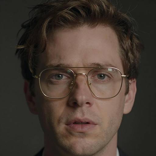Intense Close-Up Portrait of a Man