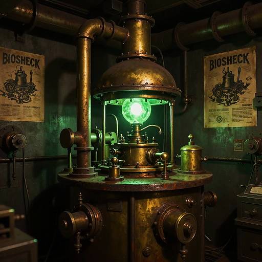 Retro-Futuristic Steampunk Bioshock Lab