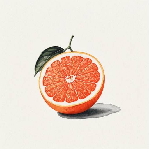 Hand-Drawn Grapefruit Illustration