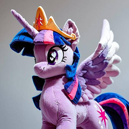 Twilight Sparkle Alicorn Plushie Photo Portrait