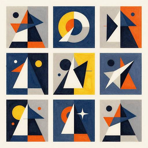 Abstract Geometric Cubism Art Styles