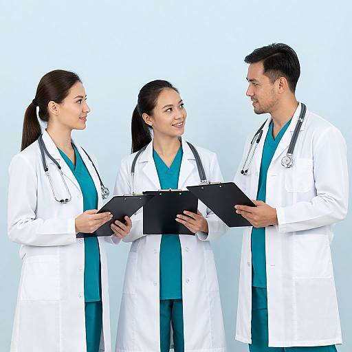 Diverse Medical Team in Conversation